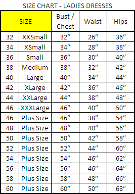 Default Size Guide